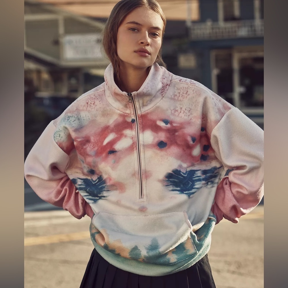 NWT! Anthropologie Pilcro Half-Zip Pullover Sweatshirt - Size XS☂️